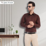 Rich Chocolate Brown Formal Shirt - Image 2