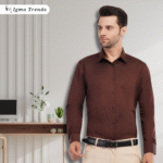 Rich Chocolate Brown Formal Shirt - Image 4