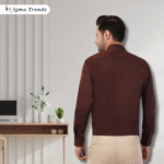 Rich Chocolate Brown Formal Shirt - Image 3